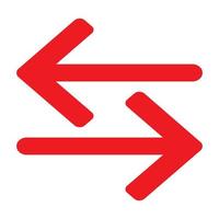 Red arrow icon vector EPS- 10