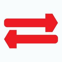 Red arrow icon vector EPS- 10