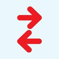 Red arrow icon vector EPS- 10