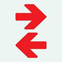 Red arrow icon vector EPS- 10