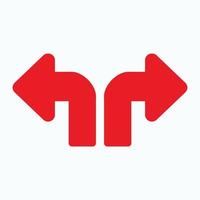 Red arrow icon vector EPS- 10
