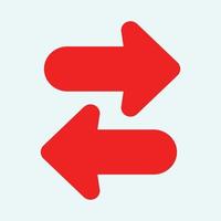 Red arrow icon vector EPS- 10