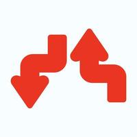 Red arrow icon vector EPS- 10