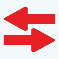 Red arrow icon vector EPS- 10