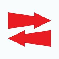 Red arrow icon vector EPS- 10