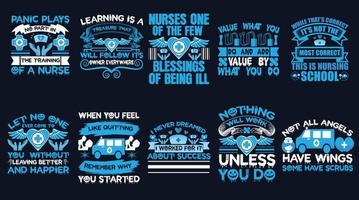 NurseT-Shirt Design Bundle-1 vector