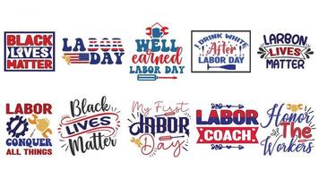 Labour Day Svg Bundle vector