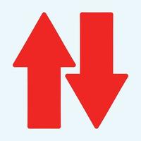 Red arrow icon vector EPS- 10