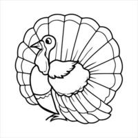 Thanks Giving Coloring Page vector