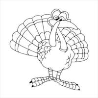 Thanks Giving Coloring Page vector