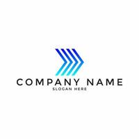 Abstract business logo icon design template with arrow vector