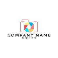 Shutter Photography Logo Design Template Vector Icon