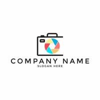 Shutter Photography Logo Design Template Vector Icon