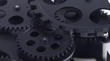 Black Simple Gear Mechanism Working video