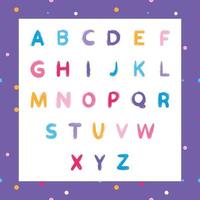 alphabet set, Cute alphabet vector, illustration with colored letters, set with letters, print with alphabet vector