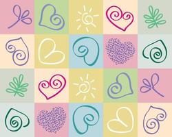 Valentine. Background. Heart icon. vector