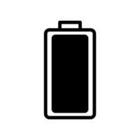 Battery full icon line isolated on white background. Black flat thin icon on modern outline style. Linear symbol and editable stroke. Simple and pixel perfect stroke vector illustration