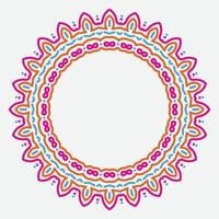 Decorative line art frame for design template. Elegant vector element Eastern style, place for text. Lace illustration for invitations and greeting card