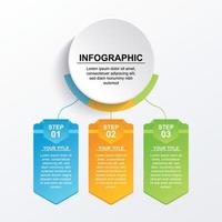 vector infographics template for presentation, education, web design, brochures, flyer, and Business