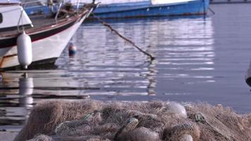 vissersboten in de haven video