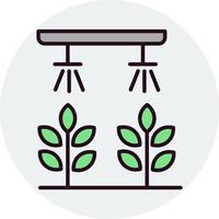 Hydroponic gardening Vector Icon