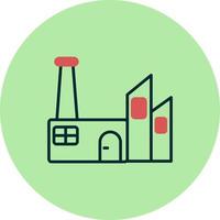 Sustainable factory Vector Icon