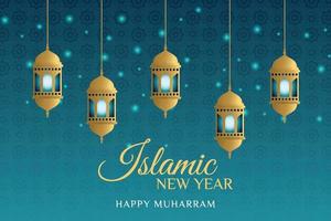 Elegant Design Islamic New Year Background vector