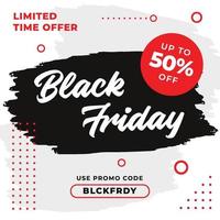 Black friday Banner Template Design vector