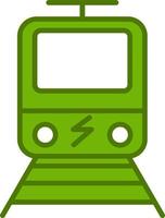 icono de vector de tren eléctrico