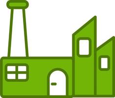 Sustainable factory Vector Icon