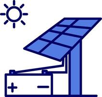 icono de vector de energía solar