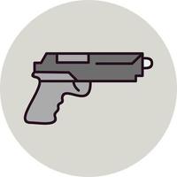 Hand Gun Vector Icon