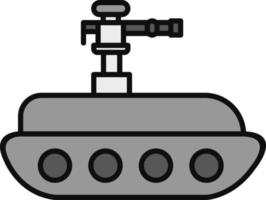 icono de vector de tanque