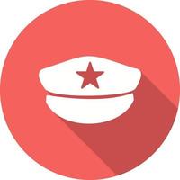 icono de vector de sombrero de policía