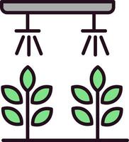 Hydroponic gardening Vector Icon