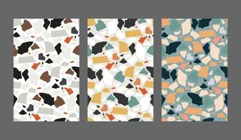 Terrazzo seamless pattern vector