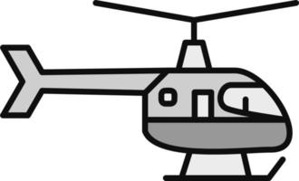 icono de vector de helicóptero