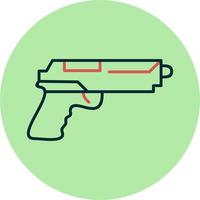 icono de vector de pistola de mano