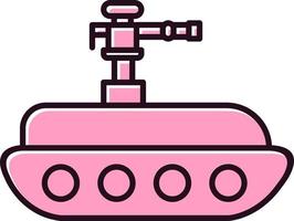 icono de vector de tanque