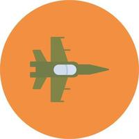 icono de vector de avión de combate