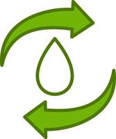 Recycl ewater Vector Icon