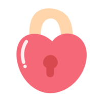 Love heart with lock icon. png