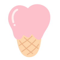 amore cuore ghiaccio crema icona. png