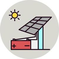 Solar energy Vector Icon