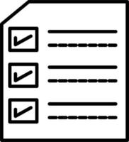 14 - icono de lista de verificación vector