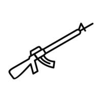 icono de vector de rifle de asalto