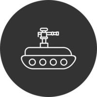 icono de vector de tanque