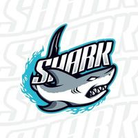 Angry Great White Shark Attack Mascot vector