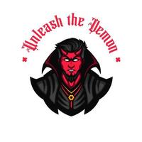 Unleash the Demon Hell Mascot vector