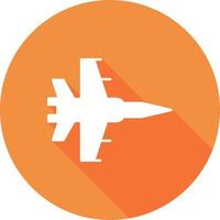 icono de vector de avión de combate